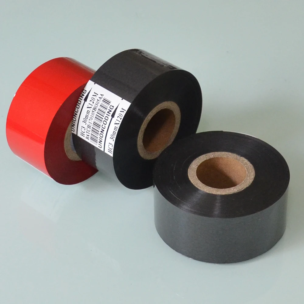 

Red color Width 25mm length 100m hot stamp coder foil for the industry of food and pharmacy