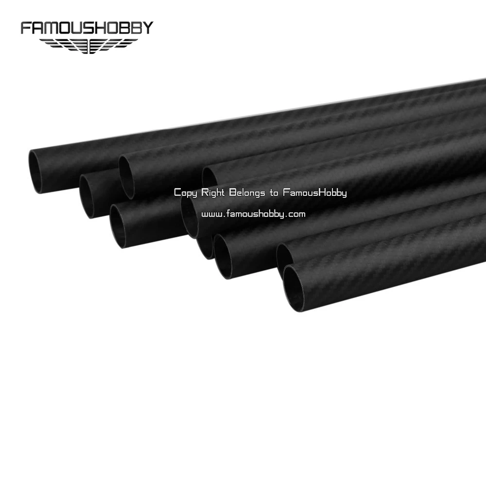 Famoushobby FT051 1pcs 3K 100% full carbon fiber tubes/pipes/strips 17x15x600mm for muliticopter 1pc/bag | Электроника
