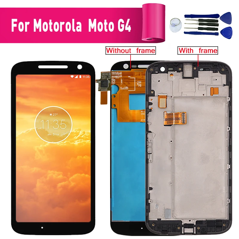 ЖК дисплей с сенсорным экраном и дигитайзером в сборе для Motorola Moto G4 XT1622 XT1625 экран 5