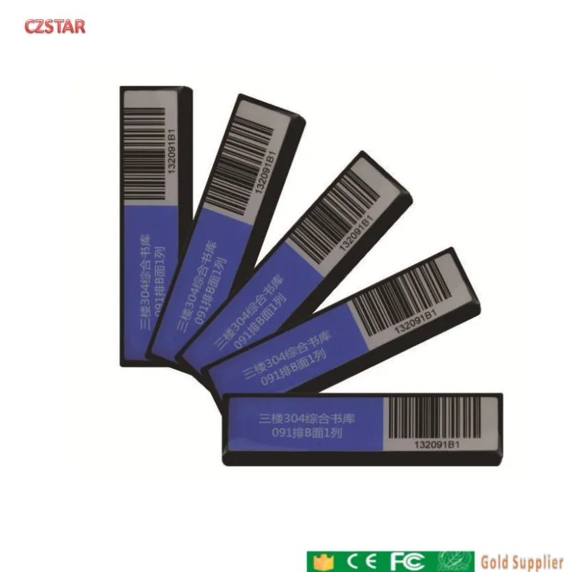 Epc gen2 антиметаллическая rfid библиотечная полка бирки для управления книгой uhf