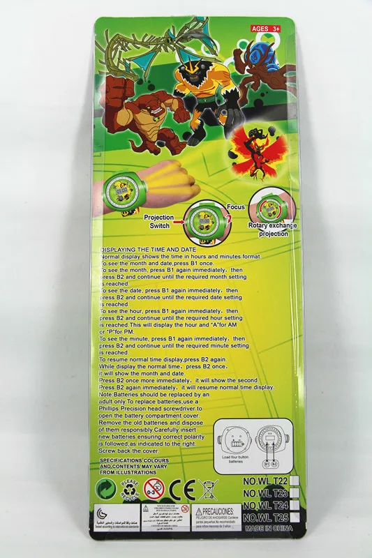 Ben 10 Ultimate Omnitrix часы Стиль Дети проектор часы Япония подлинные Ben10 часы игрушки наручные часы