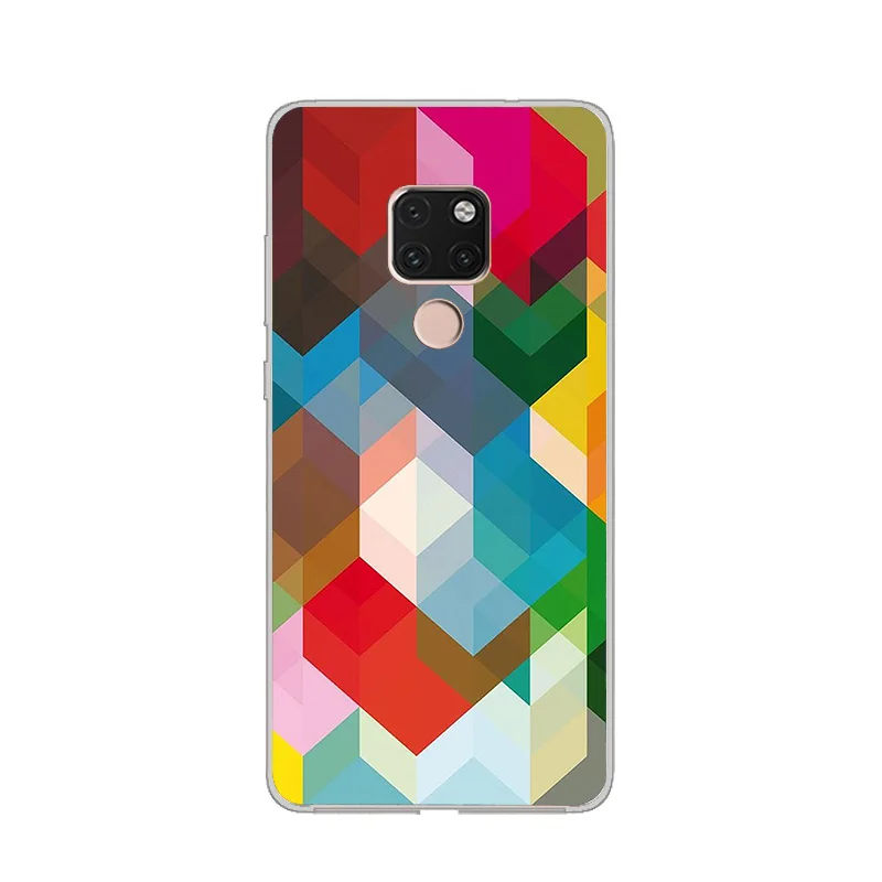 Ciciber чехол для Huawei Mate 20 Pro Lite X Coque 10 9 телефона мягкий ТПУ акварельный клетчатый Fundas