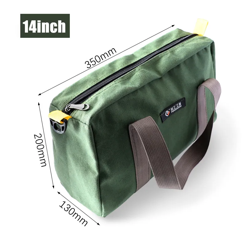 PG168-14inch Сумка для инструмента 12/14/16 дюймов хлопок Рабочая сумка высокого Ёмкость хранения сумка для ручных инструментов Портативный инструменты для электрика - Цвет: PG168-14inch