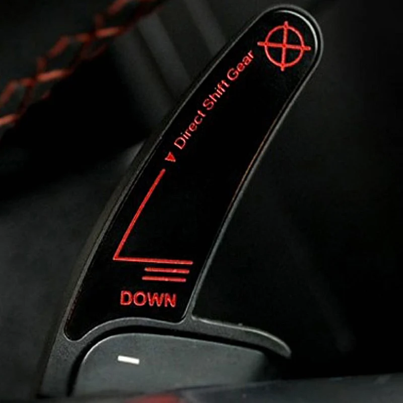 

Foal Burning Car Steering Wheel Shift Paddles Trim Sticker6 MK6 MK5 POLO Passat B6 CC Scirocco R36 R20