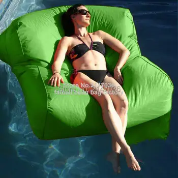 Green water float bean bag furniture,Double seat big boy Gaming / Theater / Cinema Room Outdoor Bean bag sofa chairs