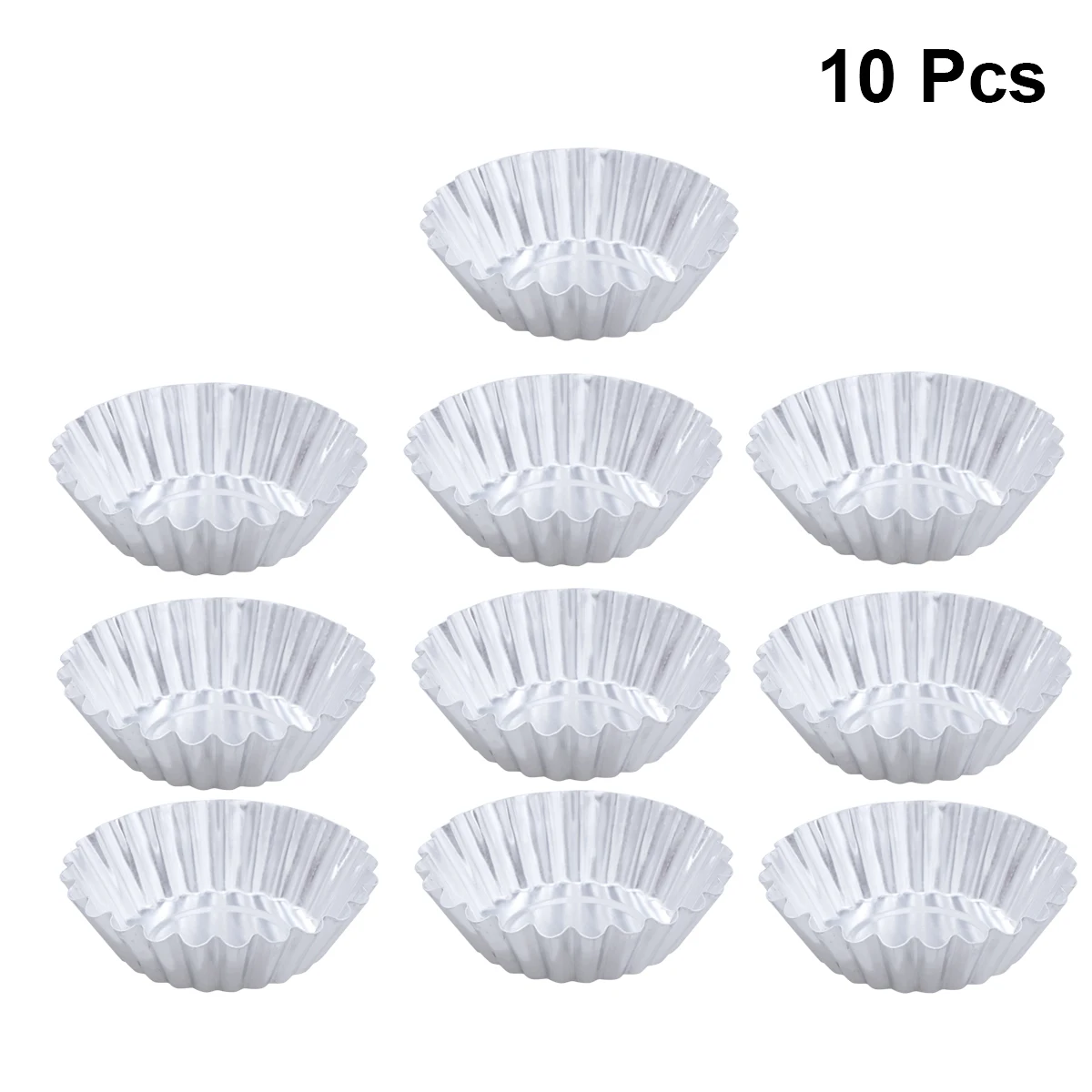 10 шт. антипригарная пульсация из алюминиевого сплава Форма для яиц в форме цветка