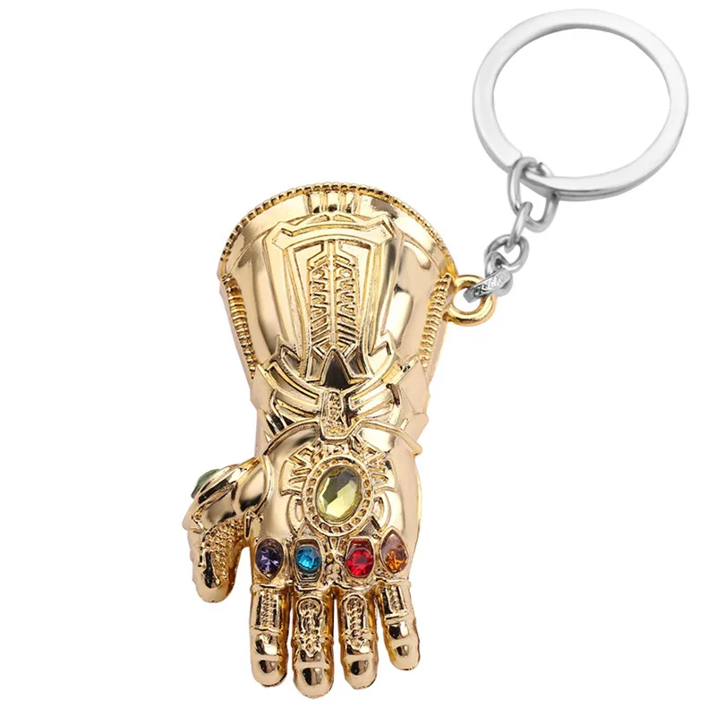 Тор молот Marvel брелок супергерой Мстители кулон брелки Буква A брелок Porte Clef chaviro Железный человек держатель для ключей - Цвет: KC0740