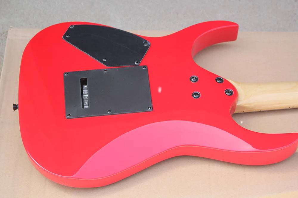 Заводская изготовленная на заказ красная электрическая гитара с Floyd Rose HSH