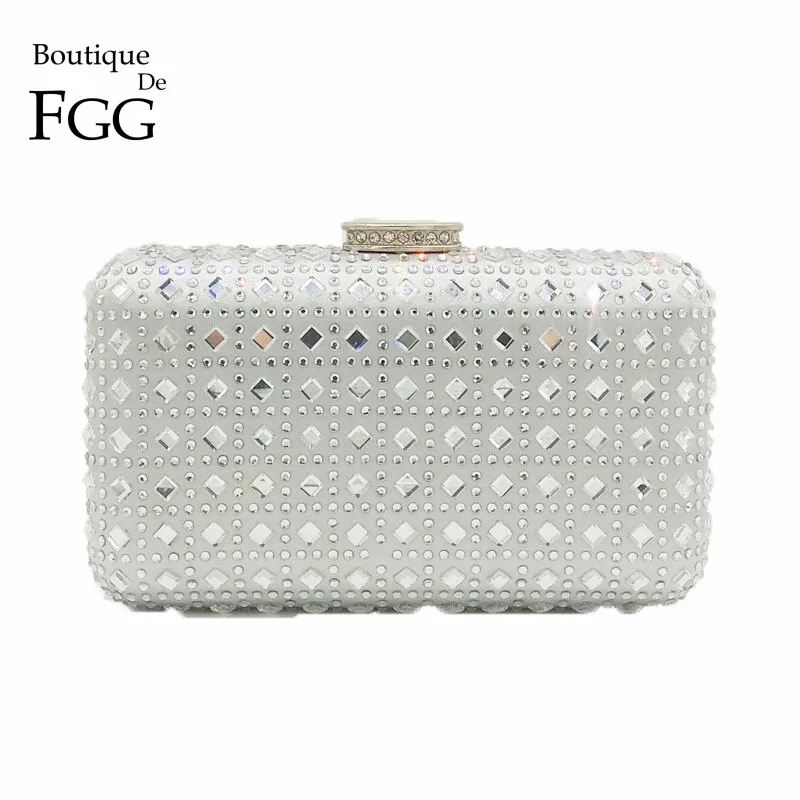 Boutique De FGG розовый клатч с кристаллами цвета шампанского, вечерняя сумочка, женские свадебные сумочки с бриллиантами, сумка для невесты