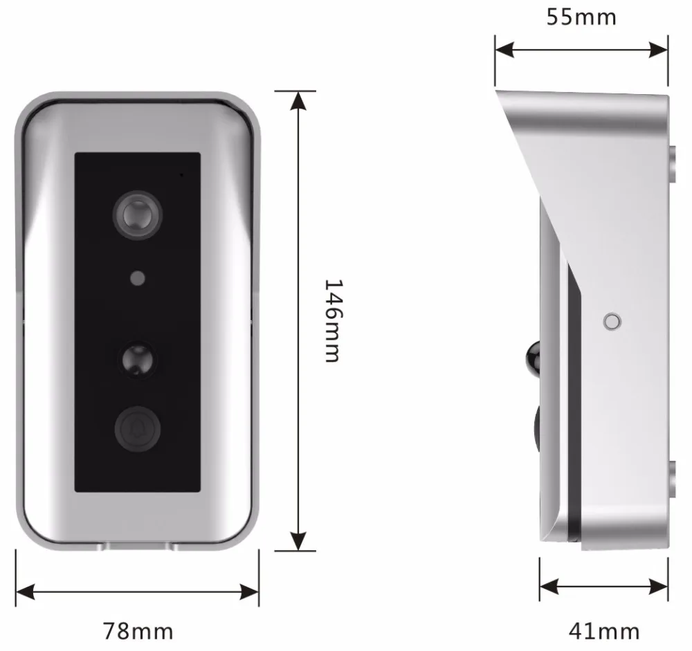 Беспроводной Wi Fi видео телефон двери мини Камера HD 720 P 1.0MP ПИР Обнаружение Главная