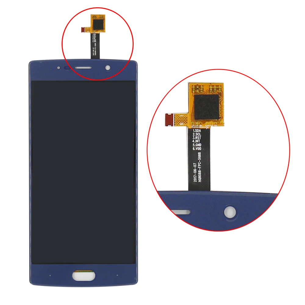 Для 5 дюймов Doogee BL7000 ЖК дисплей + сенсорный экран 100% протестированный Digitizer сборка