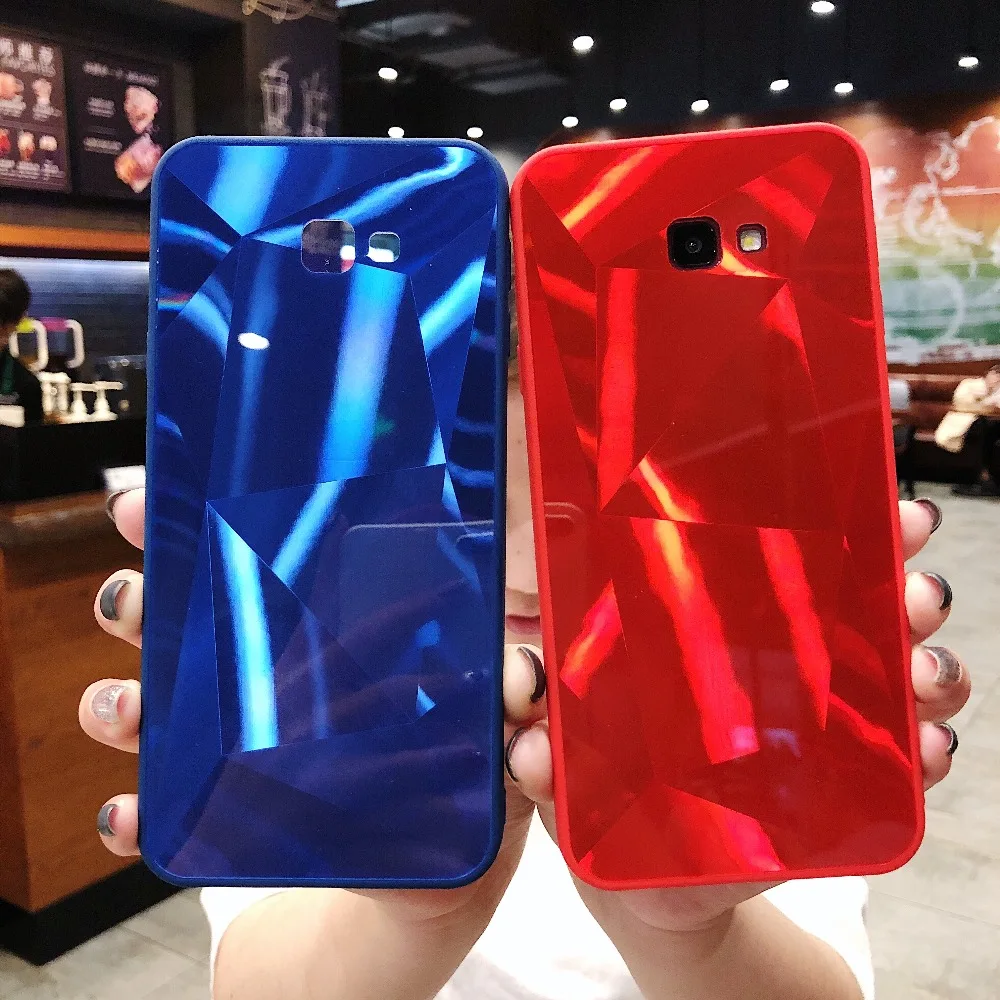 Жесткий чехол с алмазной текстурой для samsung Galaxy A10 A70 M20 J4 J5 J6 J7 Pro primer Plus 2016 de 2017 UE 2018