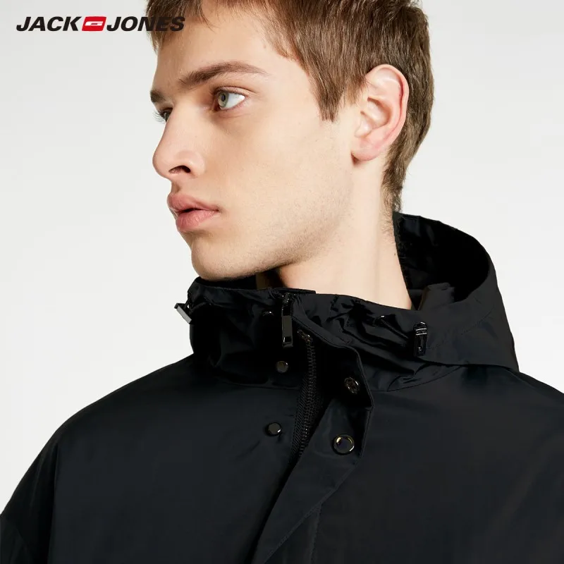 JackJones Мужская парка с капюшоном пальто длинное стеганое куртка мужская одежда