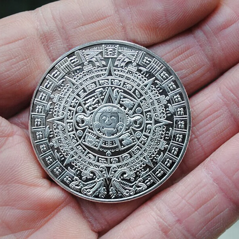 PIKAALAFAN Commemorative Coin Mexican Mayan Calendar Aztec COINS Collecting | Игрушки и хобби