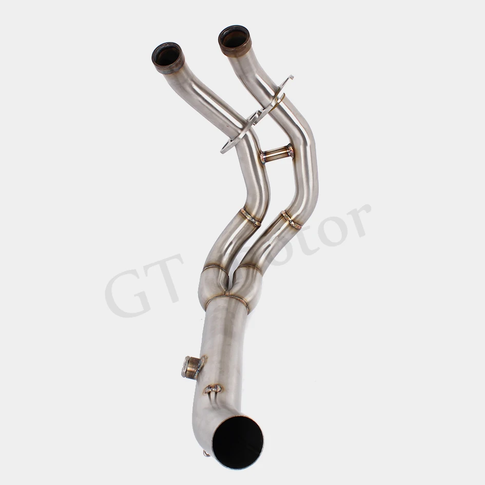 GT двигатель-выхлопная полная система для Kawasaki ER-6N ER-6F ER6F ER6N Ninja 650R 2012 13 14 мотоцикл средняя труба скольжения на