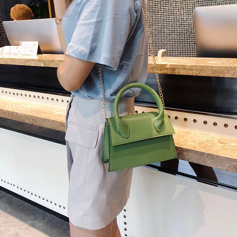 2019 Модные женские кожаные однотонные сумки через плечо для телефона высокого