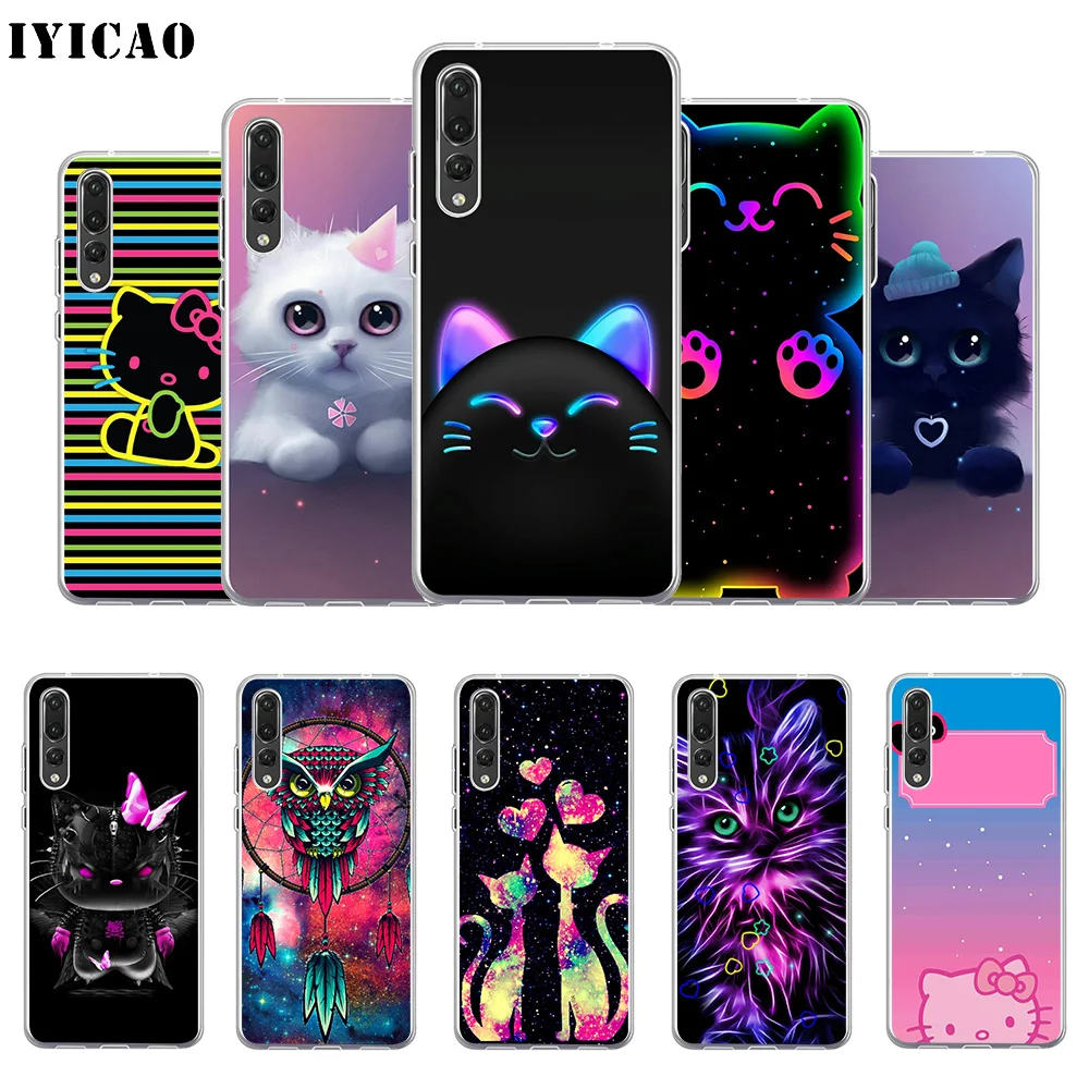 Мягкий силиконовый чехол IYICAO для Huawei P30 P20 Pro P10 P9 P8 Lite P Smart TPU|Чехлы-накладки| |