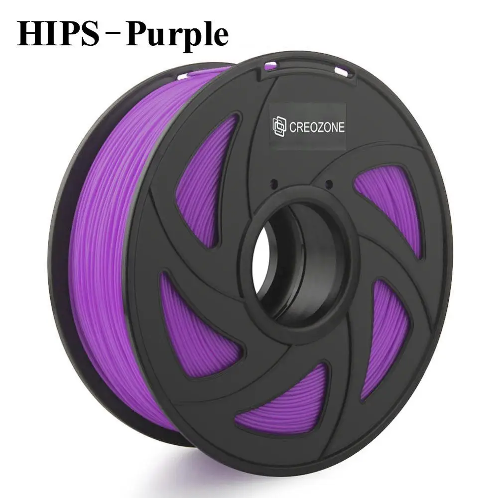 HIPS-Purple CREOZONE Премиум нить для 3d принтера 1,75 1 кг PETG ABS углеродное волокно TPU нейлон/PA Металл бедра 3D пластиковая нить - Цвет: HIPS-Purple