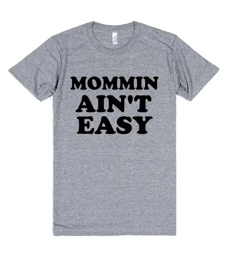 MOMMIN ainnot EASY женская футболка с принтом букв хлопковая Повседневная забавная для