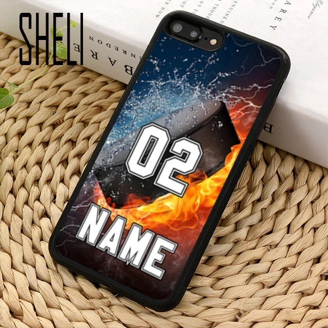SHELI персонализированный Чехол для телефона с именем хоккейного баскетбола 04 iPhone