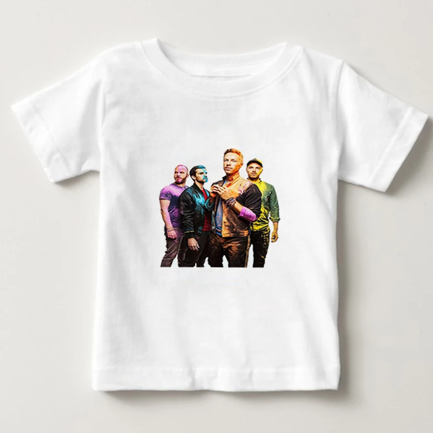 2020 детская футболка Britpop рок группа Coldplay детский летний топ для мальчиков/девочек