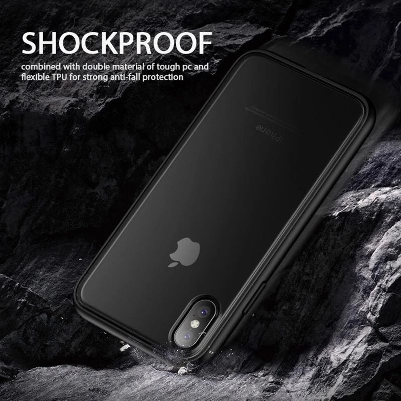for iPhone Xs 5.8 inch Case Max 6.5 Luxury Ultra Thin Slim Matte Semi-Transparent Full Protect Cover Xr |