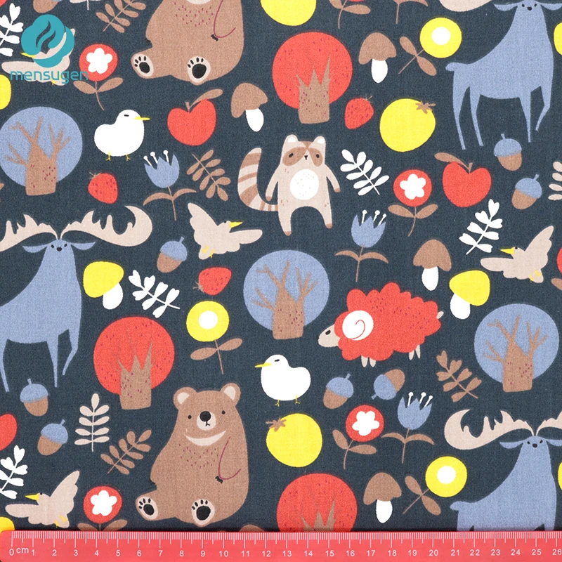 Ткань метров с героями мультфильмов хлопчатобумажная ткань для детской кроватки