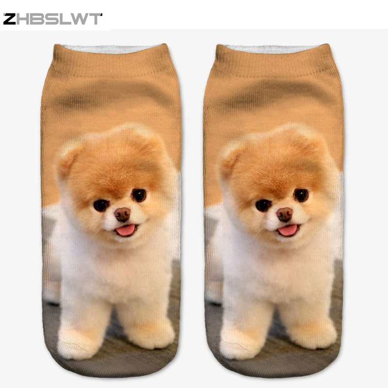 

ZHBSLWT 3D Printed Socks Women New Unisex Cute Low Cut Ankle Socks Multiple Colors Women Sock Women's Casual Animal Shape Socks