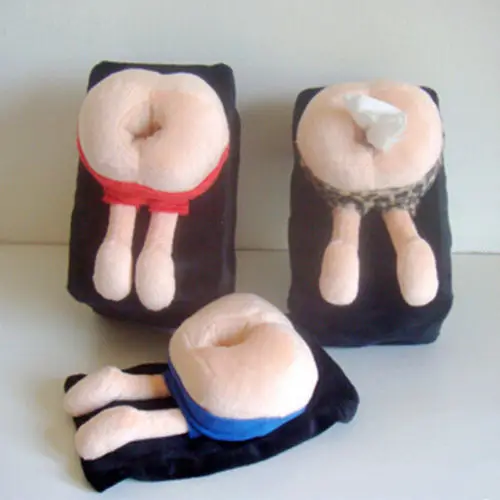 Cartoon Funny Car Accessories Seat Back Cover Holder Paper Napkin Box Tissue Box
