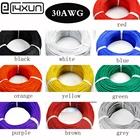 10 млот 30AWG гибкий силиконовый провод RC кабель 30AWG 110.08TS внешний диаметр 0,8 мм с 10 цветами на выбор