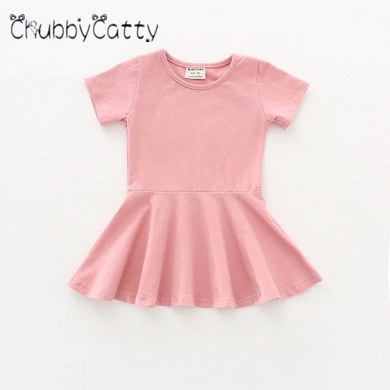 CHUBBYCATTY/платье для девочек с оборками короткое стильное платье маленьких кукол