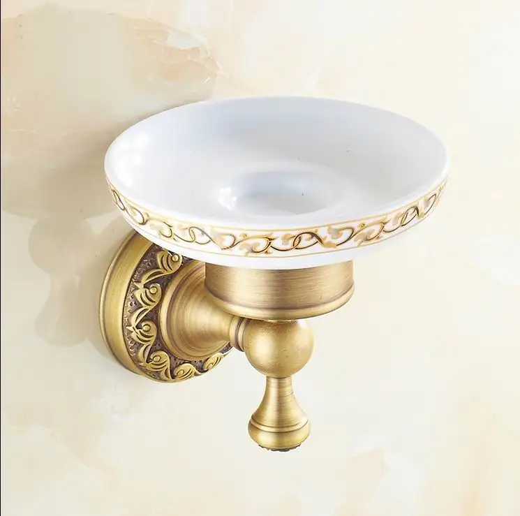 

NEW Arrival Fashion Antique bronze finish brass Carved Pedestal Soap basket /soap dish/soap holder /bathroom accessories