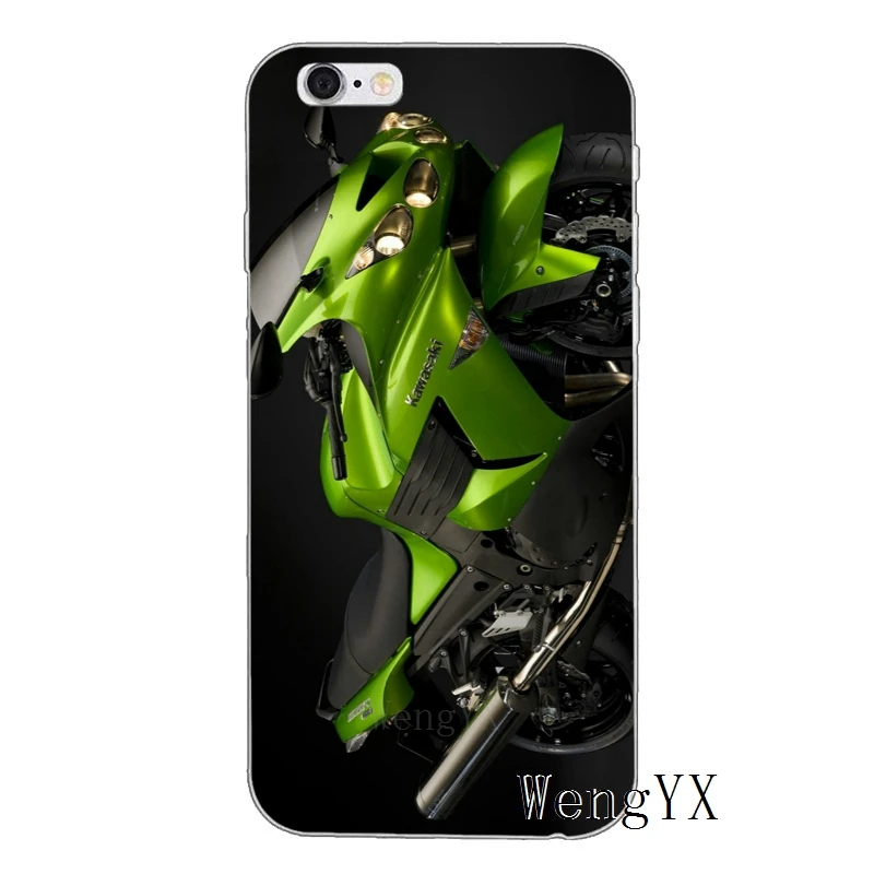Motorcycle-A-05 Kawasaki Ninja Zx R спортивный мотоцикл для iPhone X XR XS Max 8 7 plus 6s 6 plus SE 5S 5c 5 4S 4 iPod Touch чехол мягкий чехол для телефона - Цвет: Motorcycle-A-05