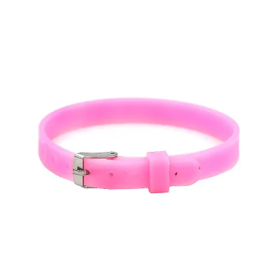 Pink 8mm Юкам Хранитель ювелирных изделий 8 мм для женщин девочек черный синий силиконовый браслет ремешок резинки Браслеты Для DIY детские горки талисманы - Окраска металла: Pink 8mm