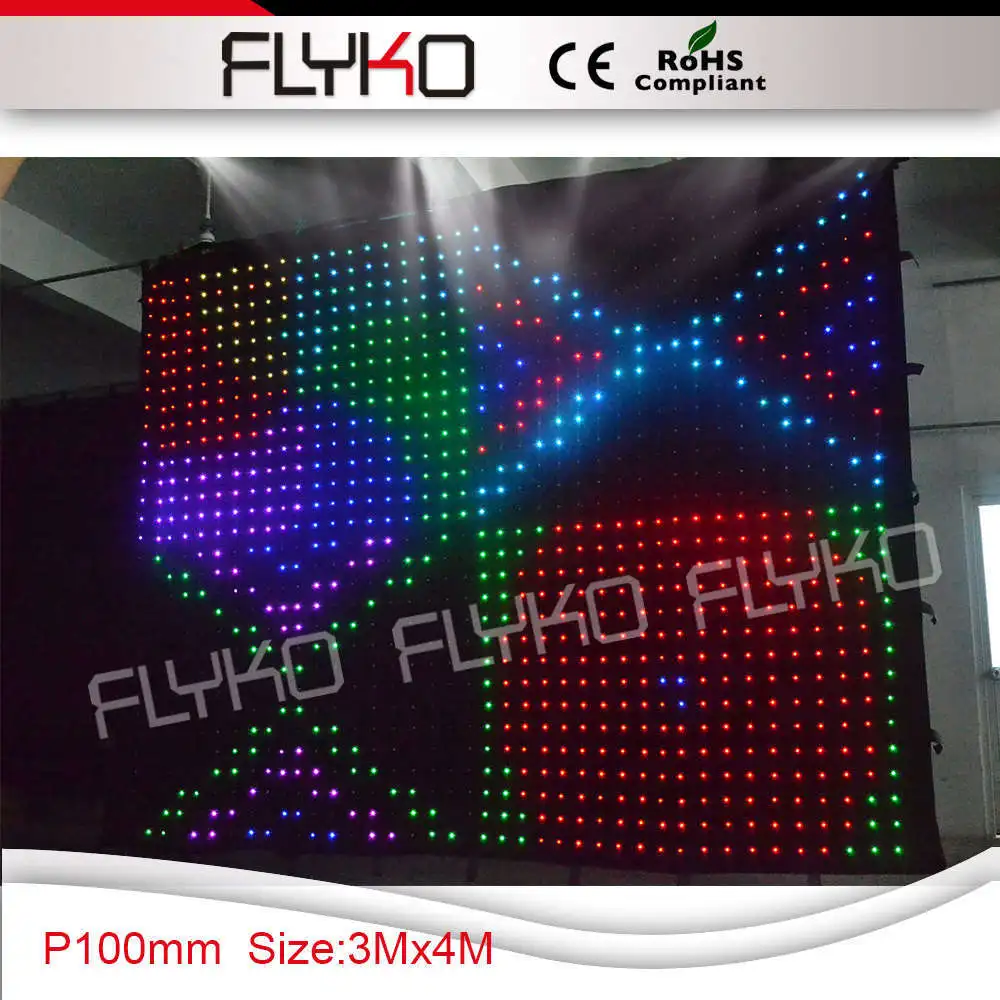 Фото P10 best seller DJ music video led curtain 3x4m Лампы и освещение P10 best seller DJ music video led curtain 3x4m Лампы и освещение