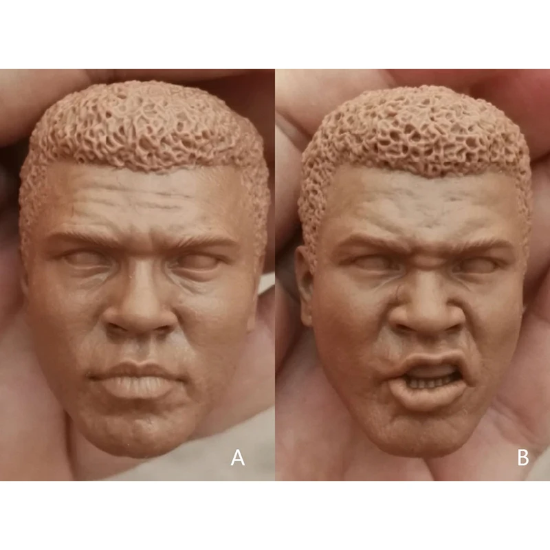 1/6 Scale Boxing King Unpainted Head Sculpt for 12''Action Figures Bodies Accessories
