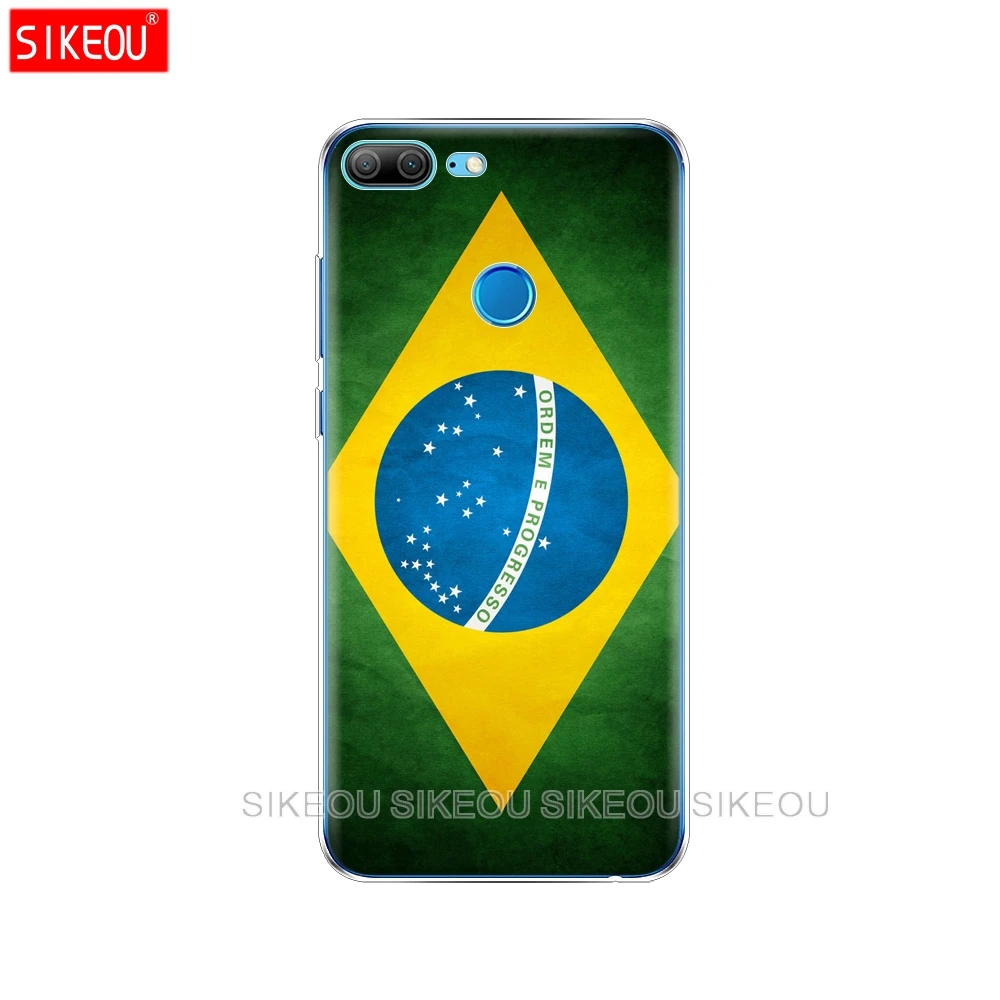 Силиконовый чехол для телефона Huawei Honor 10 V10 3c 4C 5c 5x 4A 6A 6C pro 6X 7X 6 7 8 9 LITE флаг Бразилии