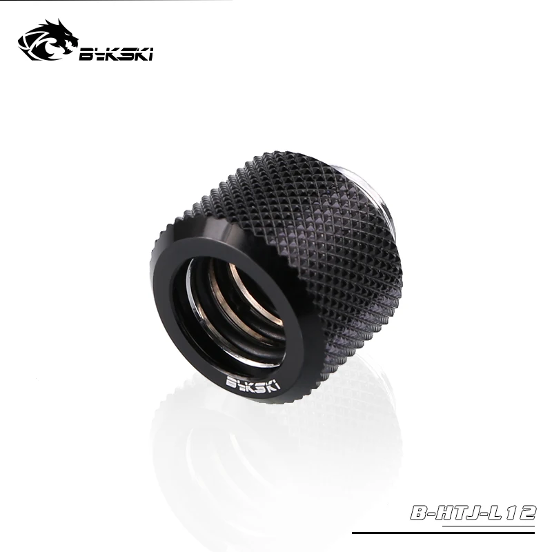 BYKSKI OD12mm жесткий Фитинг сжатия руки установки G1/4 ''компьютер Accesspries место использовать для 12 мм Диаметр трубки - Цвет: black
