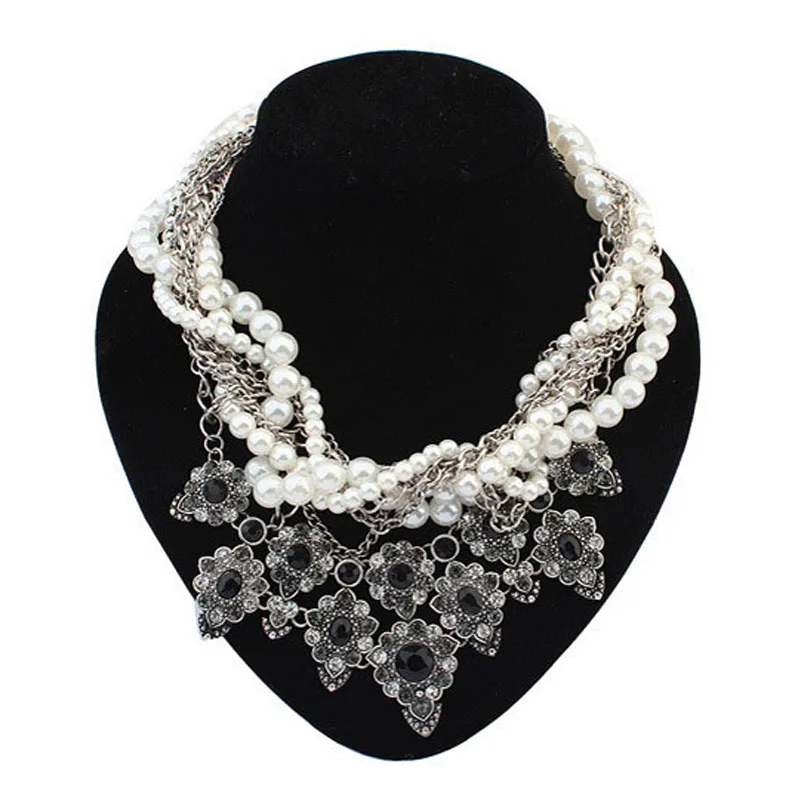 2016 Новый Горячий Модные Аксессуары Цветок Смолаы Ожерелья Личность Преувеличены