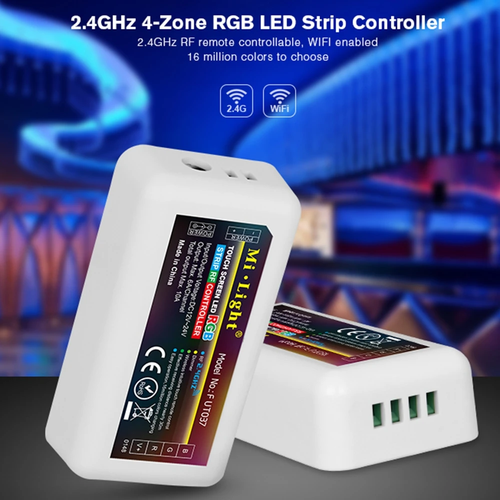 Milight MiBoxer 2 4G FUT096 сенсорный экран RGBW Пульт дистанционного управления с FUT037 4 зоны