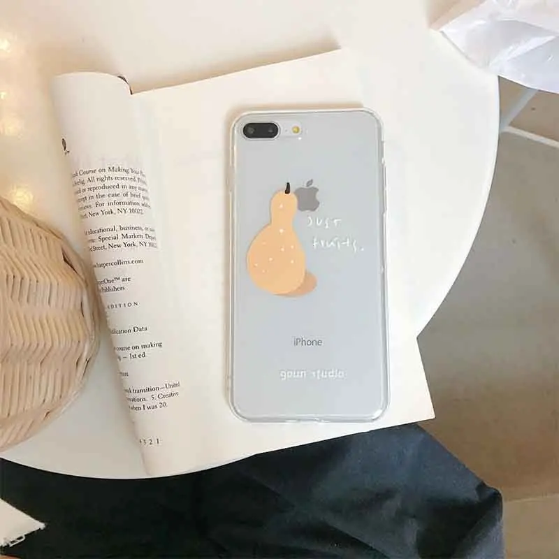 Summer fruit Sydney for case iPhone X 6 6S 7 8 luxury soft tpu transparent cover Plus | Мобильные телефоны и аксессуары
