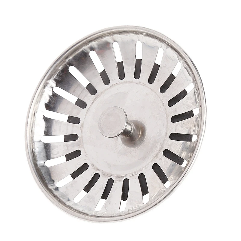 Kitchen Stainless Steel Basin Drain Dopant Sink Strainer Basket Waste Filter | Sinks
