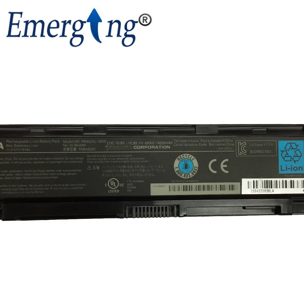 Оригинальный аккумулятор для ноутбука Toshiba Satellite C855D C55 C50 PA5024U PA5109 L800 L830 10 8 В 48 Вт/ч