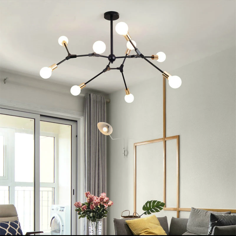 Пост современные потолочные светильники простые скандинавские гостиной