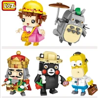 loz mini blocks qute cartoon kumamon model educational toy small anime brinquedos kids building bricks girl gifts 1463