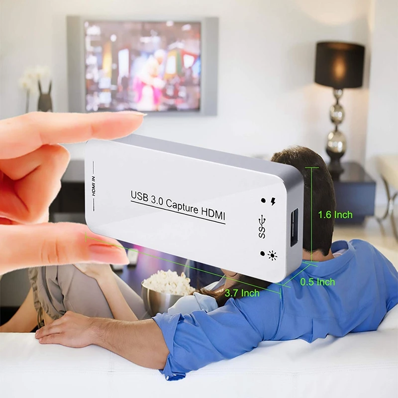 Usb 3 0 адаптер для захвата Hdmi к устройство игр в режиме реального времени Ps4 Xbox One 360