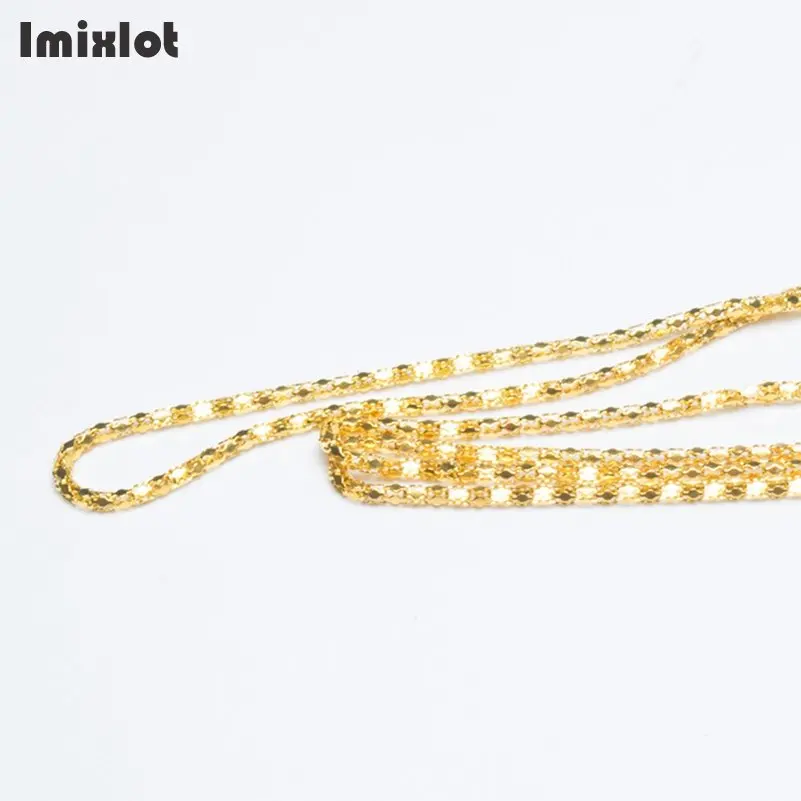 Gold Модные черные золотые серебряные цепочки для очков полые металлические солнцезащитные очки для чтения цепочка для очков держатель шнура шейный ремень веревка - Цвет: Gold