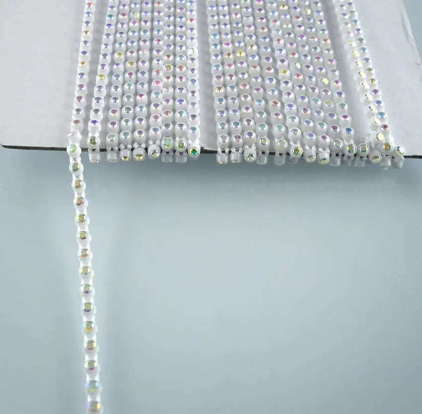 SS6 B класса AB хрустальные камни 2 мм стразы пластиковые чашки обувь сумка для шляпы