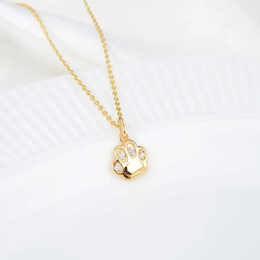 Singreal Cute Animal Charm Necklace Claw S925 Sterling Dog Cat Paw Print for Women Jewelry Anniversary Gift 2019 | Украшения и
