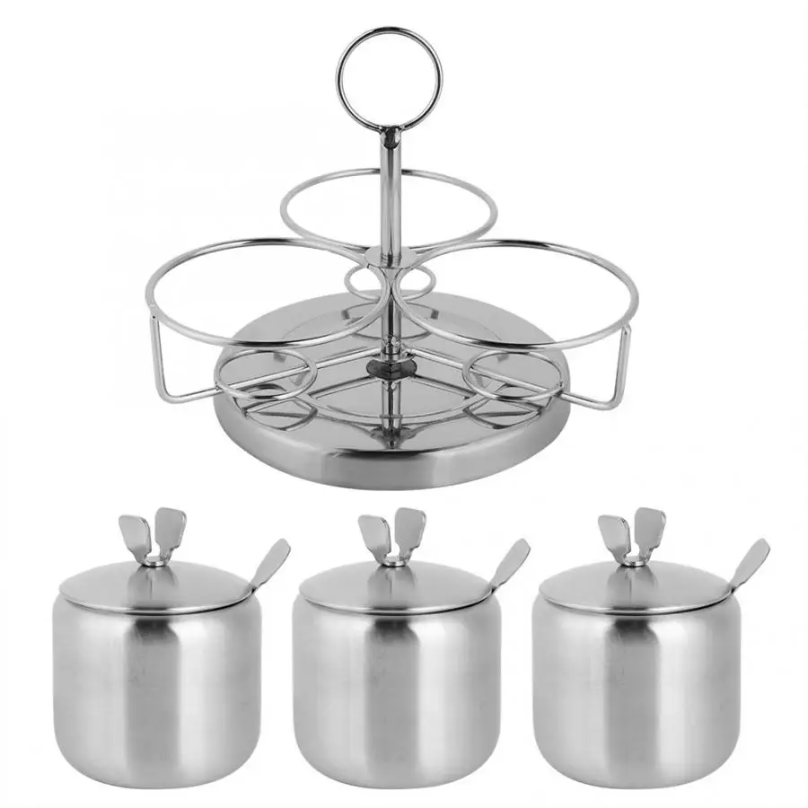 Кухонные баночки для специй кухонные инструменты аксессуары 3 в 1 нержавеющая
